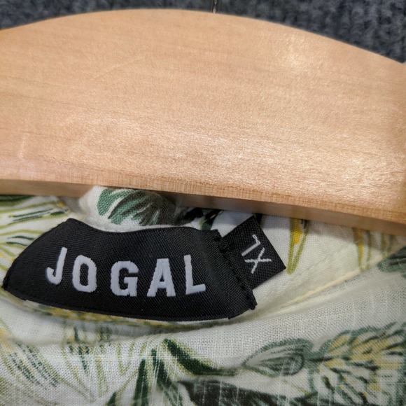 Jogal Men's Button Up Hawaiian Shirt Multi Size XL Short Sleeve Pineapple Print - Picture 9 of 12